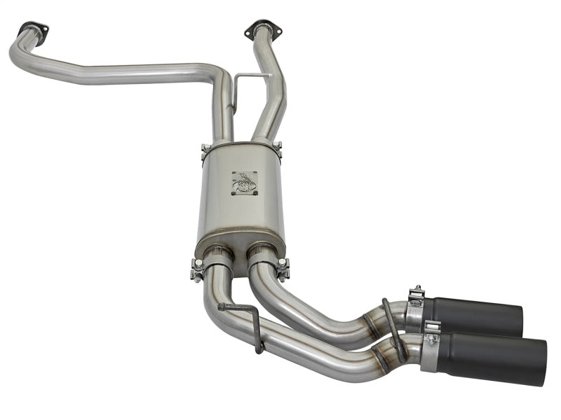 aFe 49-46126-B POWER Rebel Series 2-1/2in 409 SS Cat Back Exhaust w/ Black Tips 16-17 Nissan Titan V8 5.6L