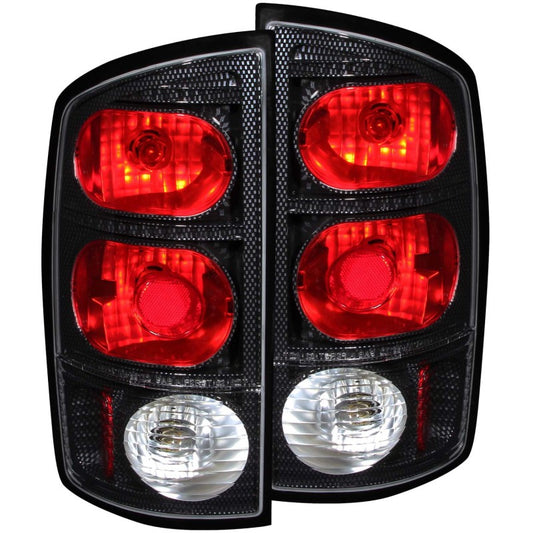 ANZO 211044 2002-2005 Dodge RAM 1500 Taillights Carbon