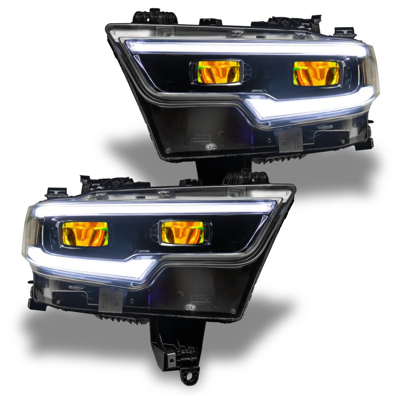 ORACLE Lighting 1456-334 Oracle 19-21 RAM 1500 RGB Headlight Demon Eye Kit - LED Projector - w/o Controller SEE WARRANTY