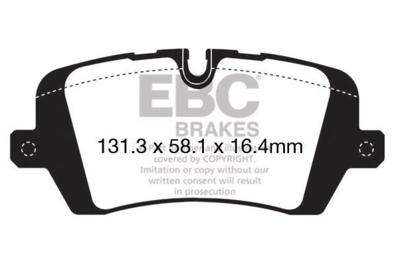 EBC DP62161 13+ Land Rover Range Rover 3.0 Supercharged Greenstuff Rear Brake Pads