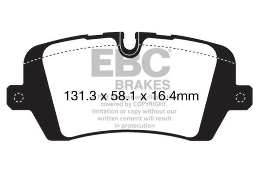EBC DP62161 13+ Land Rover Range Rover 3.0 Supercharged Greenstuff Rear Brake Pads