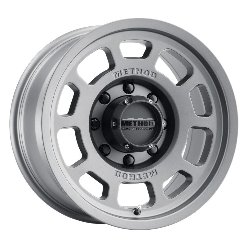 Method Wheels MR70578580800 Method MR705 17x8.5 0mm Offset 8x6.5 130.81mm CB Titanium Wheel