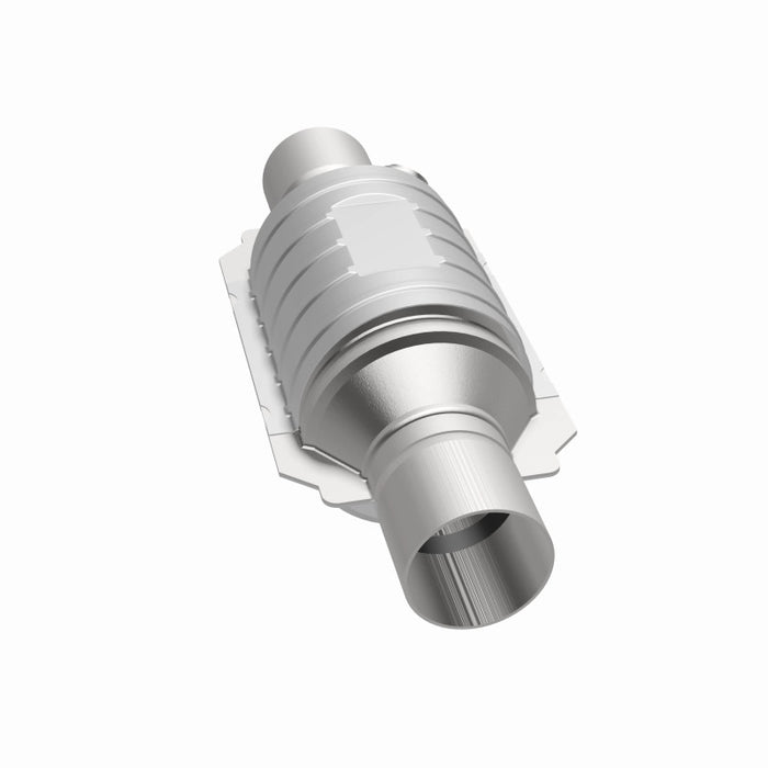 Magnaflow 51234 MagnaFlow Conv Univ 2in In/Out Ctr/Ctr Round 9in Body L x 5.125in W x 13in Overall L Single O2 Port