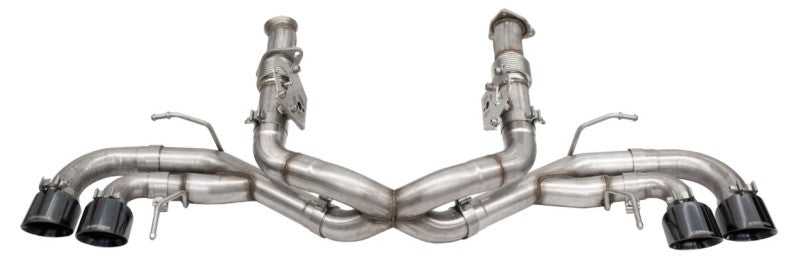 CORSA Performance 21104BLK Corsa 2020-25 Corvette C8 3in Xtreme Cat-Back Exhaust 4.5in Black Quad Tips - Deletes stock AFMValve