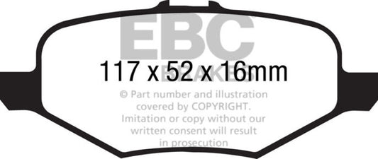 EBC DP41887R 13+ Ford Explorer 3.5 Twin Turbo 4WD Yellowstuff Rear Brake Pads