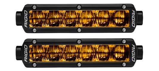 Rigid Industries 906704 6in SR-Series Pro Dot / SAE Fog Lights (Pair) - Selective Yellow
