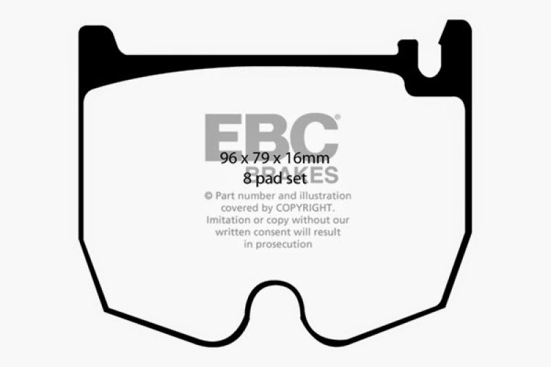 EBC DP31486C 03-06 Mercedes-Benz CL55 AMG 5.4 Supercharged Redstuff Front Brake Pads