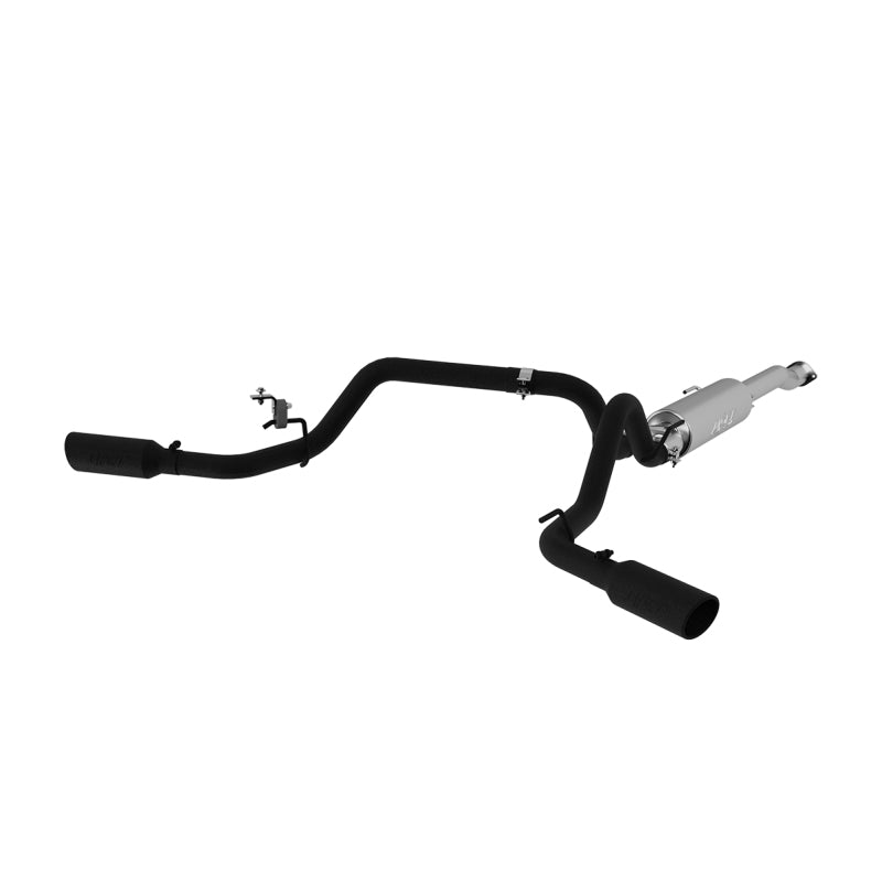 MBRP S5340BLK 2016 Toyota Tacoma 3.5L 3in Cat Back Dual Split Side Black
