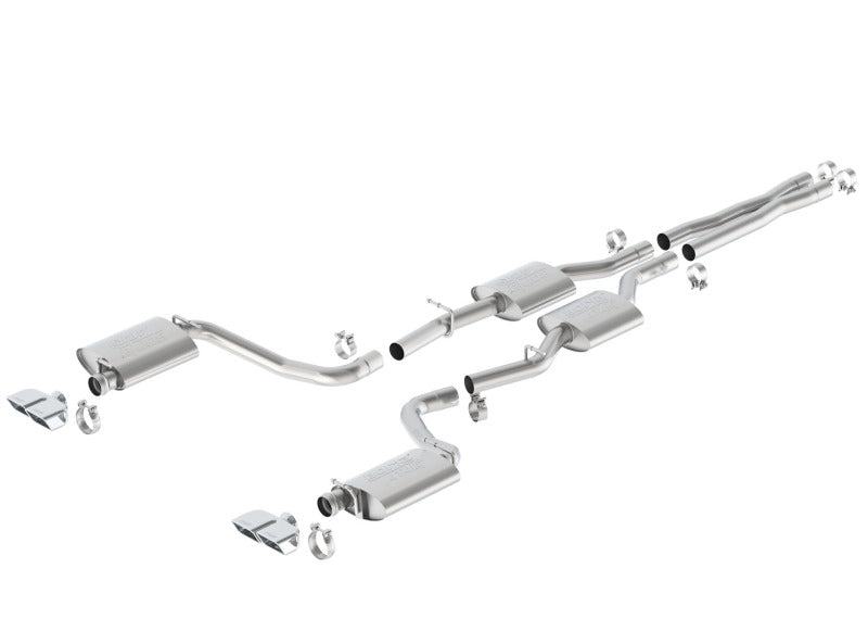 Borla 140628 15-16 Dodge Challenger R/T 5.7L Dual Rectangle Angle Cut Dual Split Rear Exit ATAK Exhaust