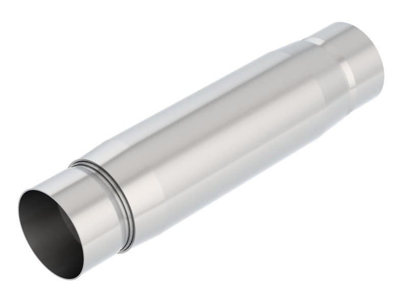 Borla 400939 CrateMuffler Resonator Option 3in Center/Center 3.5in Round x 10in - Null Sound Center/Center