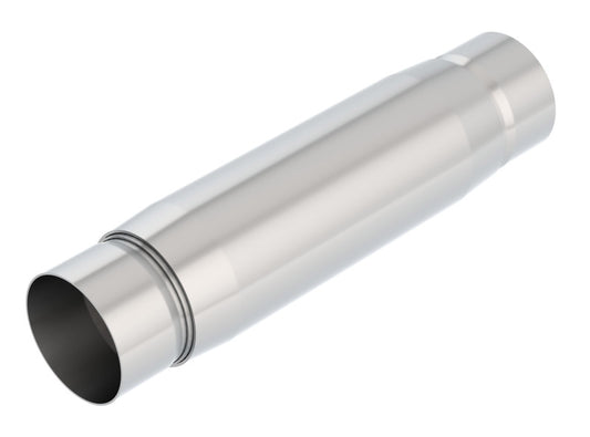 Borla 400939 CrateMuffler Resonator Option 3in Center/Center 3.5in Round x 10in - Null Sound Center/Center