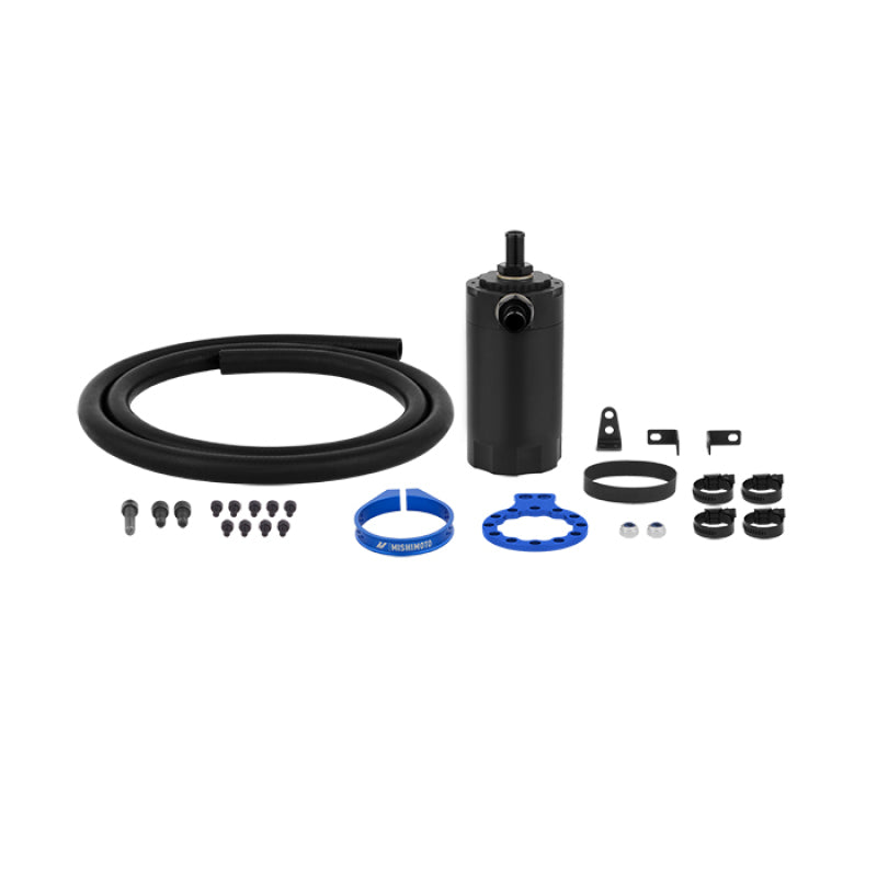 Mishimoto MMBCC-UNI-BL Universal Baffled Oil Catch Can - Blue