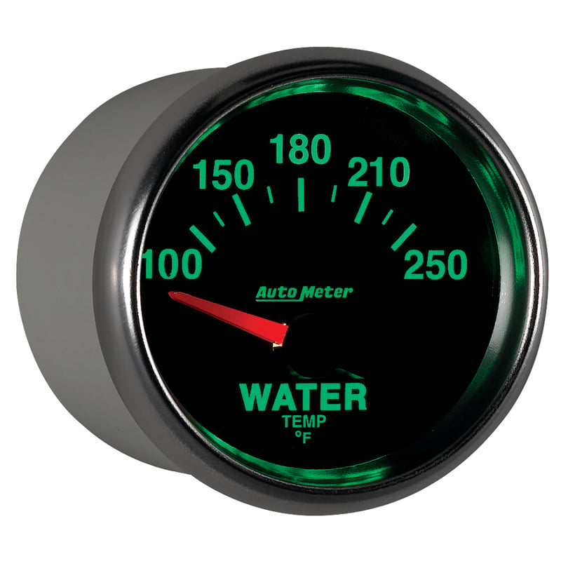 AutoMeter 3837 Autometer GS 52mm 100-250 Deg F Short Sweep Electronic Water Temperature Gauge