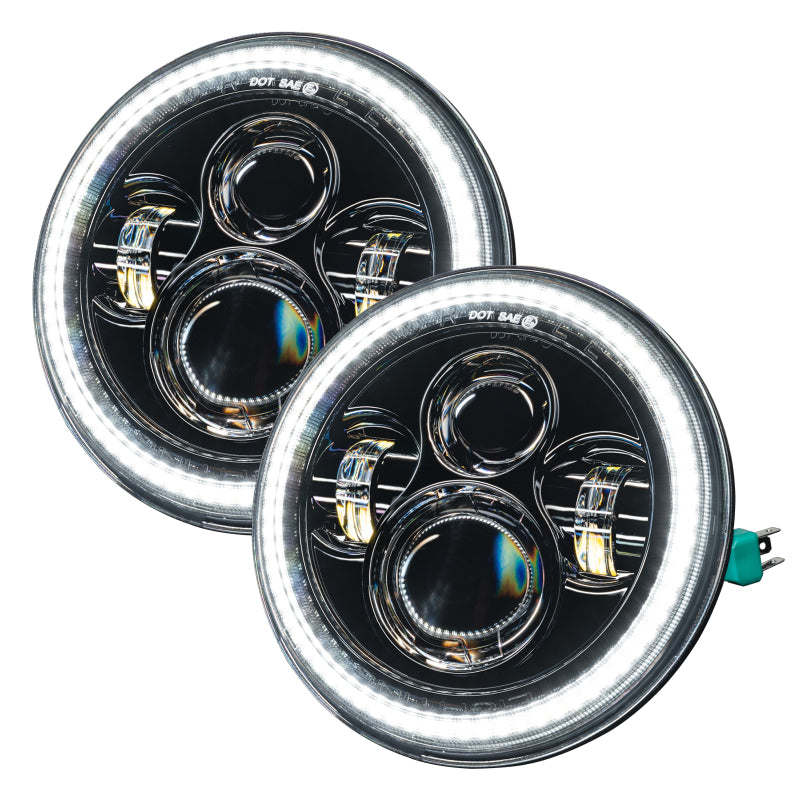 ORACLE Lighting 5769-123 Oracle 07-18 Jeep Wrangler JK Switchback LED Halo Headlights - Amber/White - Switchback