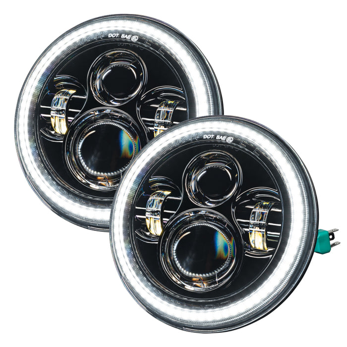 ORACLE Lighting 5769-123 Oracle 07-18 Jeep Wrangler JK Switchback LED Halo Headlights - Amber/White - Switchback