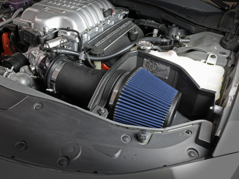 aFe 54-12852R 17-18 Dodge Challenger/Charger Magnum FORCE Stage-2XP Cold Air Intake System w/Pro DRY S- Black