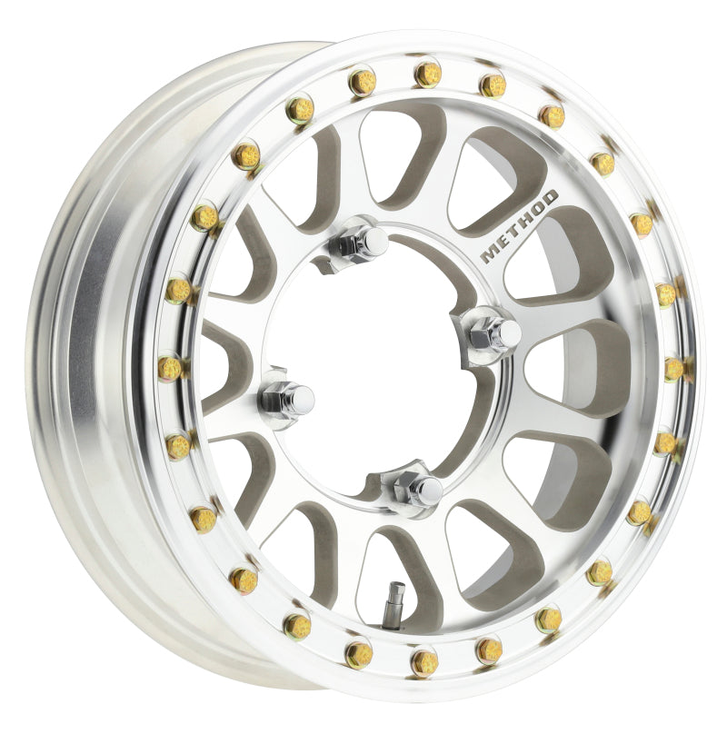 Method Wheels MR40155046300B2 Method MR401-R UTV Beadlock 15x5 / 2.5+2.5/0mm Offset / 4x156 / 127mm CB Machined - Raw Wheel