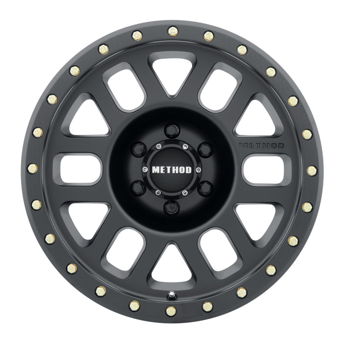 Method Wheels MR30978562500 Method MR309 Grid 17x8.5 0mm Offset 6x120 83mm CB Matte Black Wheel
