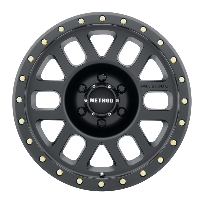 Method Wheels MR30978516500 Method MR309 Grid 17x8.5 0mm Offset 6x135 94mm CB Matte Black Wheel