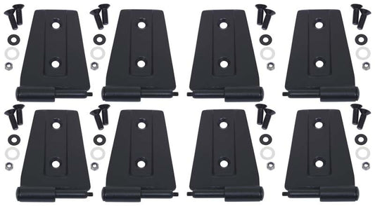 Kentrol 80576 07-18 Jeep Wrangler JK Door Hinge Set 8 Pieces 4 Door - Textured Black