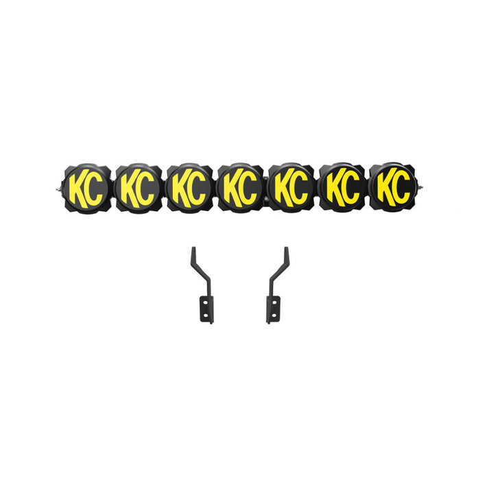 KC HiLiTES 91346 2017+ Ford Super Duty Gravity LED Pro6 7-Light Bar Kit - Front Bumper