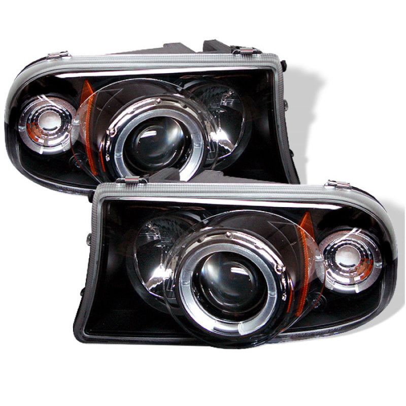 SPYDER 5009784 Spyder Dodge Dakota 97-04/Durango 98-03 1PC Projector Headlights LED Halo LED Blk PRO-YD-DDAK97-BK