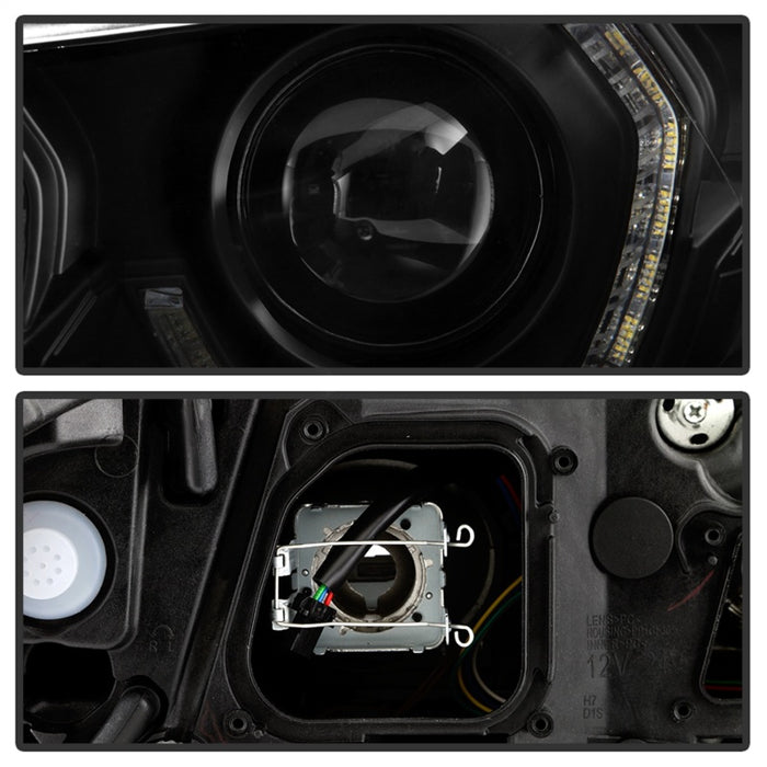 SPYDER 5088208 Spyder BMW 5 Series F10 11-13 Xenon/HID AFS Projector Headlights - Black PRO-YD-BMWF10HIDAFS-SEQ-BK