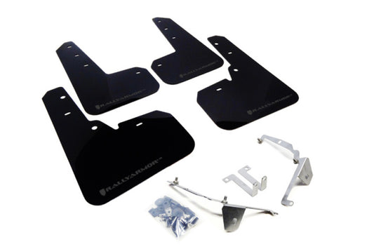 Rally Armor MF26-UR-BLK/GRY 13-17 Subaru Crosstrek XV Black UR Mud Flap w/Grey Logo
