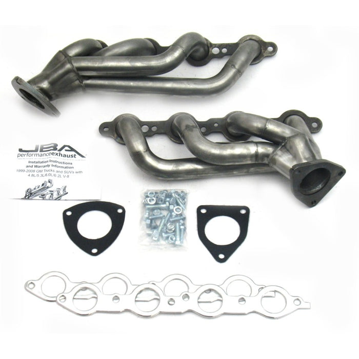 JBA 1850S-3 03-06 GM Truck 6.0L LS w/o EGR 1-5/8in Primary Raw 409SS Cat4Ward Header