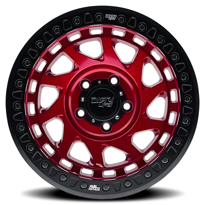Dirty Life 9313-7973R38 9313 Enigma Race 17x9 / 5x127 BP / -38mm Offset / 78.1mm Hub Crimson Candy Red Wheel
