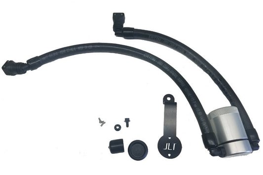 J&L 3024D-C 2018-2023 Ford Mustang GT Driver Side Oil Separator 3.0 - Clear Anodized