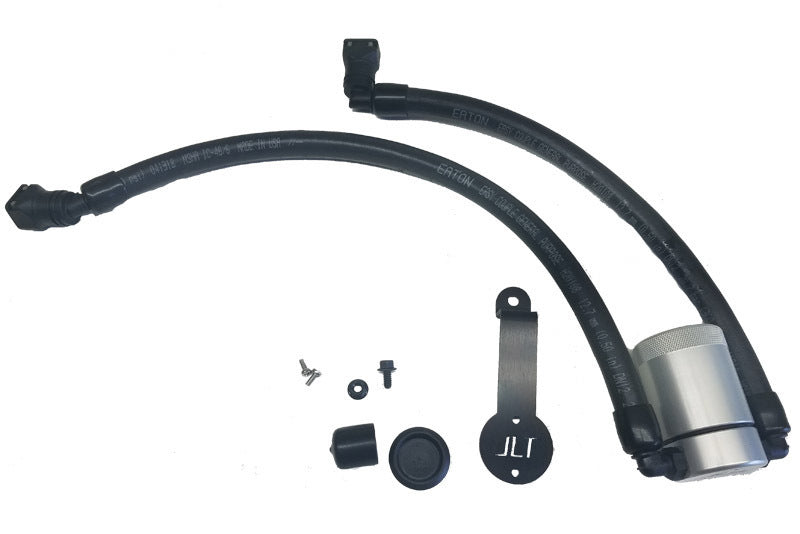 J&L 3024D-C 2018-2023 Ford Mustang GT Driver Side Oil Separator 3.0 - Clear Anodized