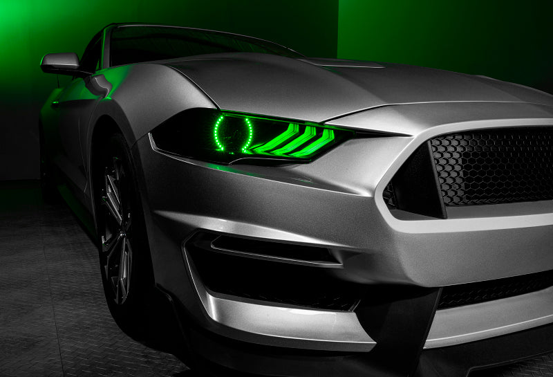 ORACLE Lighting 1446-332 Oracle 18-21 Ford Mustang Dynamic DRL w/ Halo Kit & Sequential Turn Signal - ColorSHIFT SEE WARRANTY