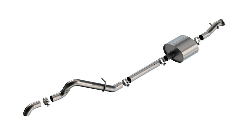 Borla 140902 21-22 Ford Bronco 2.7L 2DR/4DR T-304 Stainless Steel Cat-Back S-Type Exhaust - Brushed