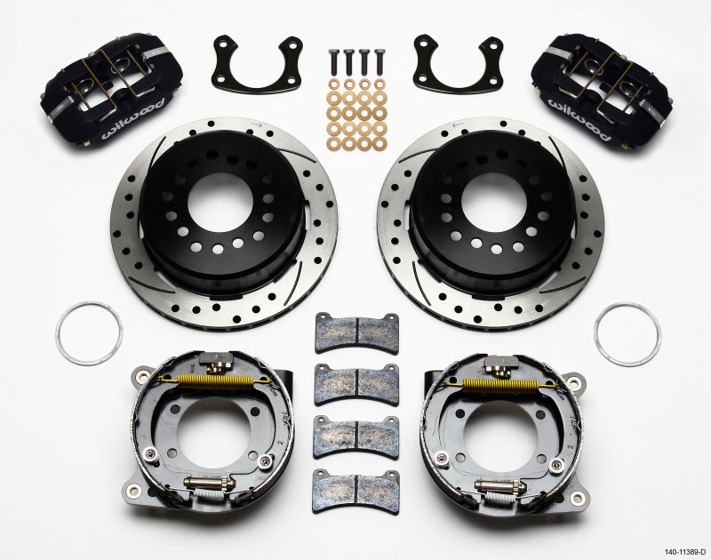 Wilwood 140-11389-D Dynapro Low-Profile 11.00in P-Brake Kit Drilled New Big Ford 2.50in Offset