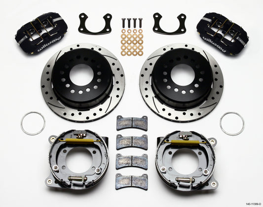 Wilwood 140-11389-D Dynapro Low-Profile 11.00in P-Brake Kit Drilled New Big Ford 2.50in Offset