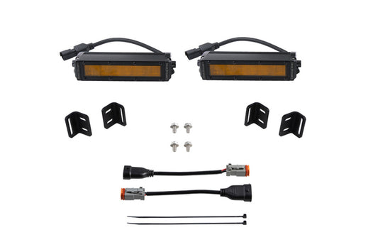 Diode Dynamics DD7419 2022 Toyota Tundra SS6 LED Fog Light Kit - Amber Wide