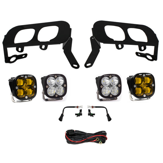 Baja Designs 447531 14-15 Silverado 1500 White Fog Pocket Kit - Amber