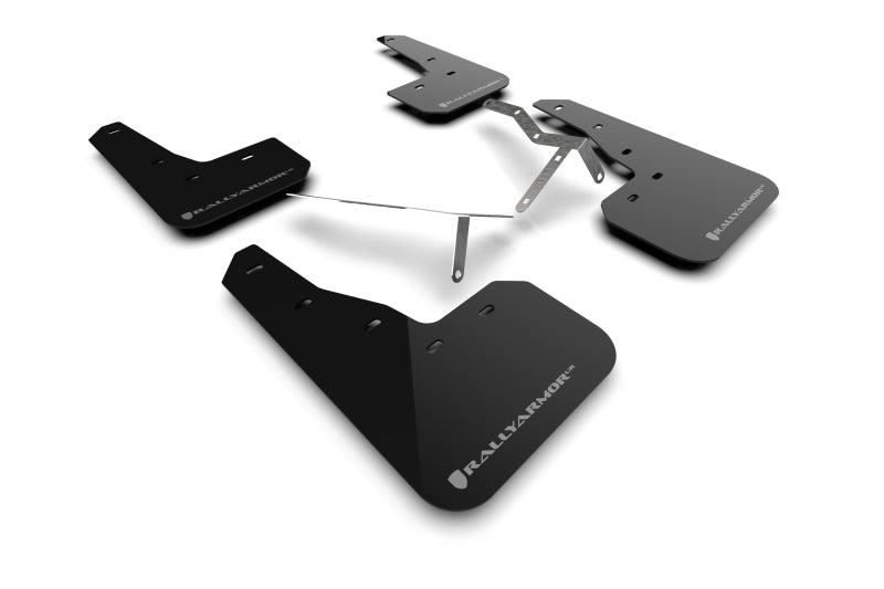 Rally Armor MF90-UR-BLK/GRY 22-25 Honda Civic/Civic Si/Sport Black UR Mud Flap w/Grey Logo