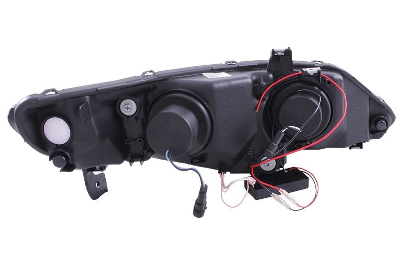 ANZO 121454 2006-2011 Honda Civic Projector Headlights w/ Halo Black (CCFL)