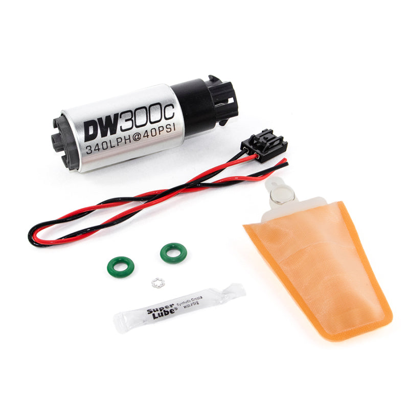 DeatschWerks 9-309-1006 340lph DW300C Compact Fuel Pump w/ 04+ Lotus Elise/Exige Set Up Kit (w/ Mounting Clips)