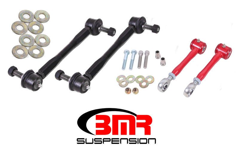 BMR Suspension ELK015R BMR 16-17 6th Gen Camaro Front and Rear Sway Bar End Link Kit - Red