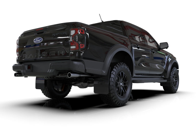 Rally Armor MF123-UR-BLK-WH 23-25 Ford Ranger Raptor Black UR Mud Flap White Logo
