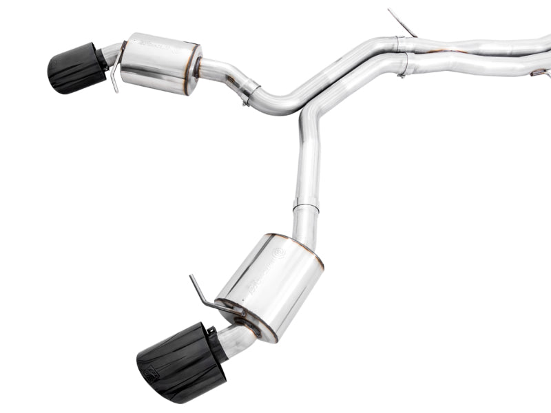 AWE Tuning 3015-33321 Audi B9.5 RS5 Sportback Non-Resonated Touring Edition Exhaust - RS-Style Diamond Blk Tips