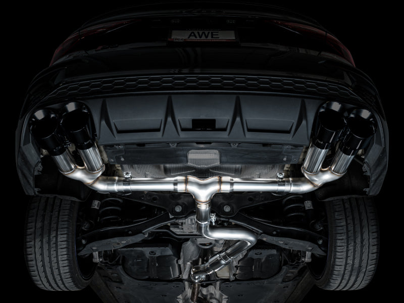 AWE Tuning 3020-43897 AWE 22-24 Audi 8Y S3 Track Edition Exhaust - Diamond Black Tips