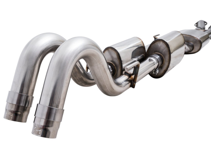 AWE Tuning 3015-32826 AWE 16-22 Toyota Tacoma 0FG Catback Exhaust w/ BashGuard - Dual Chrome Silver Tips