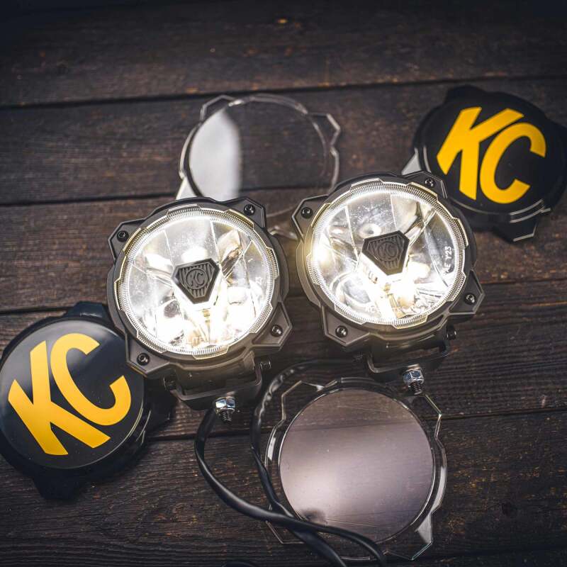 KC HiLiTES 91403 Gravity Titan LED 6in. - Pair Pack (Wide-40 Beam)