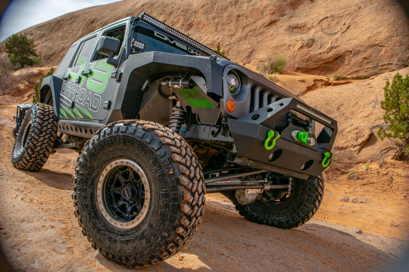 DV8 Offroad INFEND-01FB 07-18 Jeep Wrangler JK Front Aluminum Inner Fender - Black