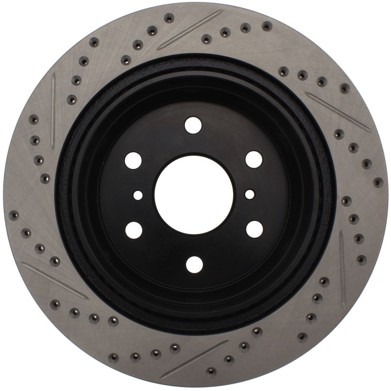 Stoptech 127.66065R StopTech 05-10 GMC Sierra (w/ Rear Drum) / 07-09 GMC Yukon Rear Right Slotted & Drilled Rotor