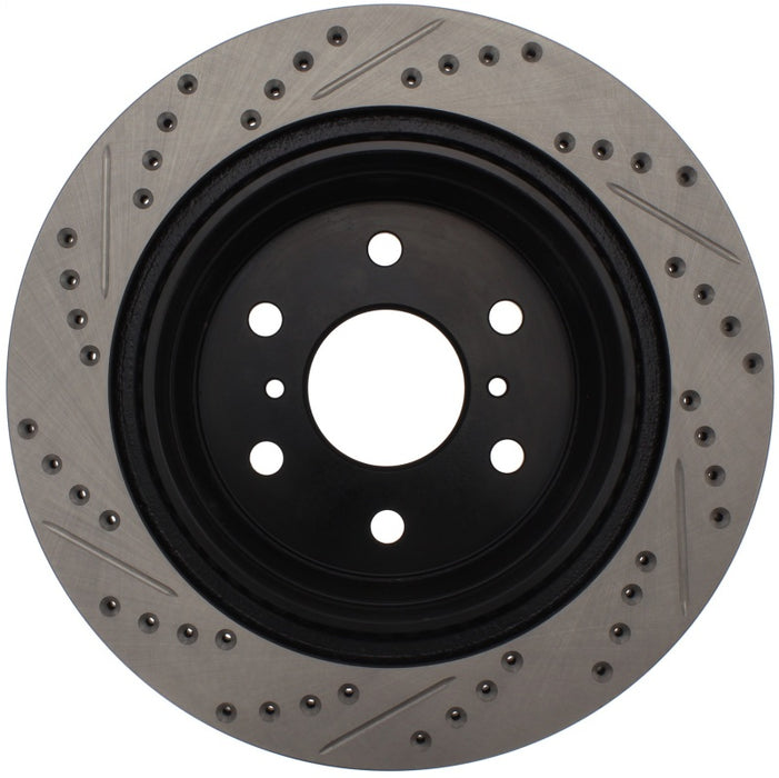 Stoptech 127.66065R StopTech 05-10 GMC Sierra (w/ Rear Drum) / 07-09 GMC Yukon Rear Right Slotted & Drilled Rotor